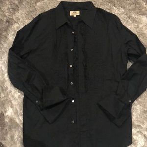 Black juicy couture Tuxedo shirt, Size XL